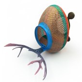 3D打印创意镂空鹿角鸟笼